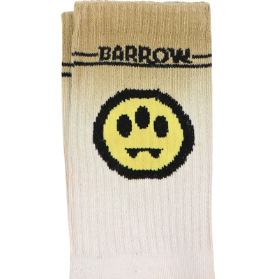 Shop Barrow Beige Socks For Kids With Smiley