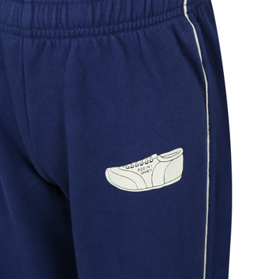 Shop Mini Rodini Blue Sports Trousers For Kids