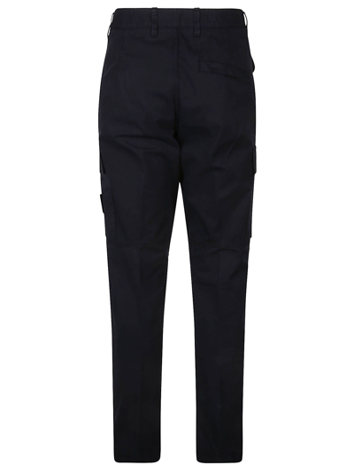 Shop Stone Island Regular Tapered Pant In Navy Blue