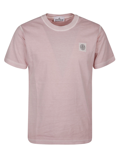 Shop Stone Island T-shirt In Pink