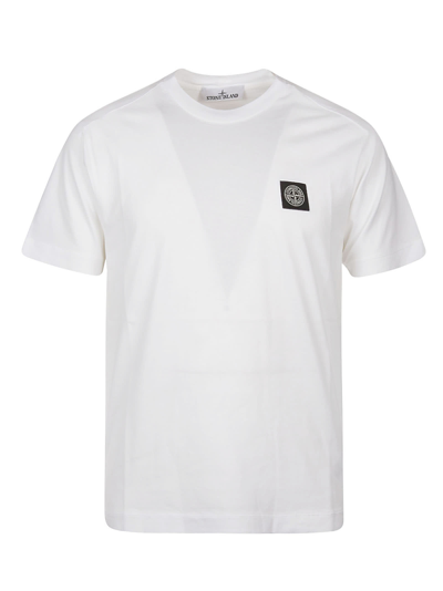 Shop Stone Island T-shirt In White