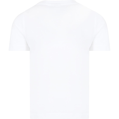 Shop Hugo Boss White T-shirt For Boy With Logo
