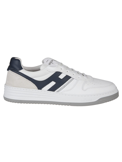 Shop Hogan H630 Sneakers In Bianco/blu Tuareg