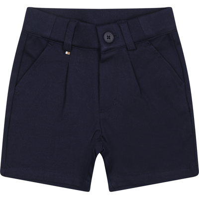 Shop Hugo Boss Casual Blue Shorts For Baby Boy