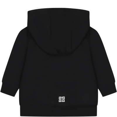 Shop Givenchy Black Sweatshirt For Baby Boy With Logo
