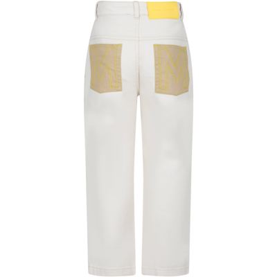 Shop Marc Jacobs Ivory Casual Trousers For Boy In White