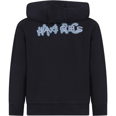 Shop Marc Jacobs Black Sweat-shirt For Kids With Logo