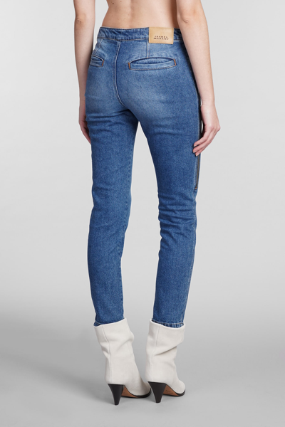 Shop Isabel Marant Prezi Jeans In Blue Cotton