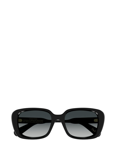 Shop Chloé Eyewear Rectangular Frame Sunglasses In Black