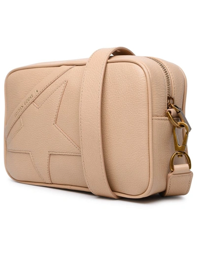 Shop Golden Goose 'star' Camel Leather Bag In Beige