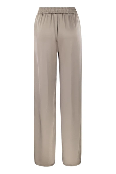 Herno Resort Trousers In Light Nylon Stretch In Cream