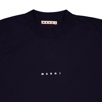 Shop Marni Mini Logo T-shirt In Lob99