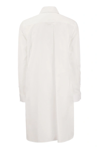 Shop Max Mara Juanita - Poplin Chemise Dress In White