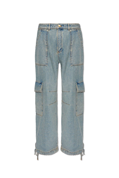 Shop Moschino Cargo Jeans In Blue