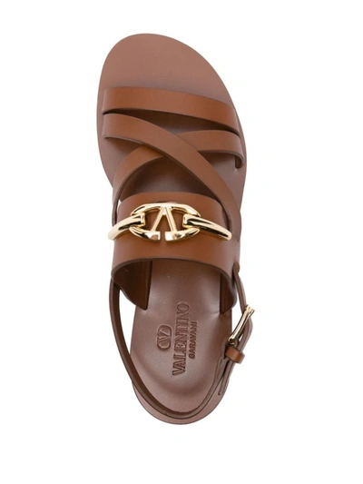Shop Valentino Garavani Sandals In Brown