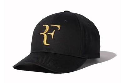 Pre-owned Uniqlo Roger Federer (rf) Commemorative Cap Black/gold