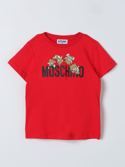 Shop Moschino Kid T-shirt  Kids Color Red
