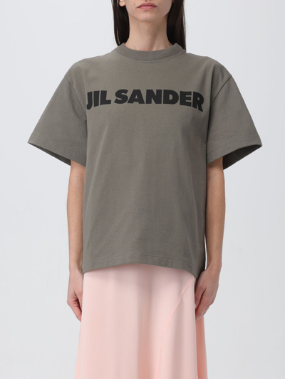 Shop Jil Sander T-shirt  Woman Color Green