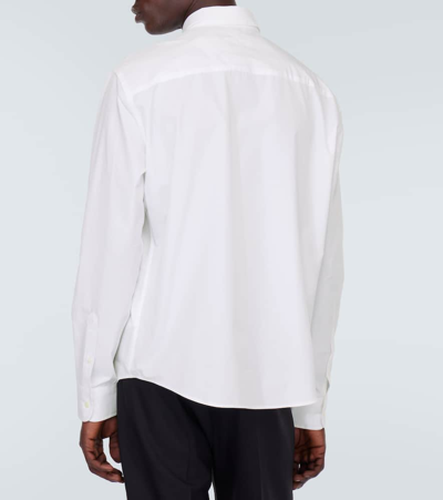 Shop Ami Alexandre Mattiussi Cotton Poplin Shirt In White