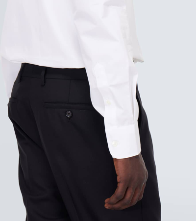 Shop Ami Alexandre Mattiussi Cotton Poplin Shirt In White