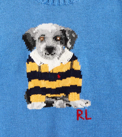 Shop Polo Ralph Lauren Cotton Sweater In Blue