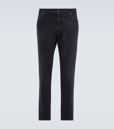Shop Dolce & Gabbana Straight Jeans In Blue