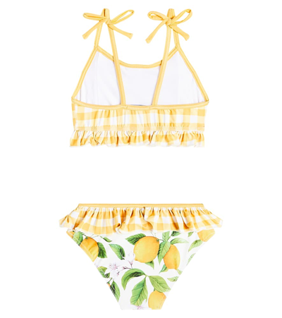 Shop Suncracy Malaga Printed Bikini In Yellow