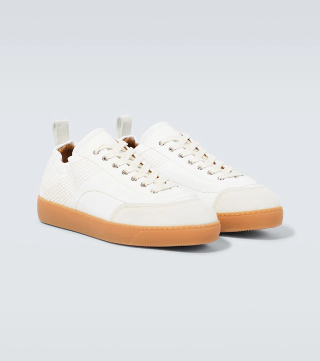 DRIES VAN NOTEN | LEATHER LOW SNEAKERS WHITE スニーカー White Leather Sneakers by Dries Van Noten on Sale