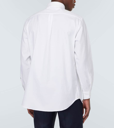 Shop Loro Piana Agui Cotton Poplin Oxford Shirt In White