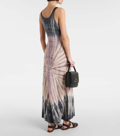 Shop Gabriela Hearst Beca Tie-dye Cashmere And Silk Maxi Dress In Multicoloured