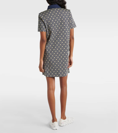 Shop Tory Sport T Monogram Shirtdress In Blue