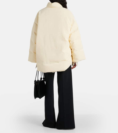 Jil Sander Tie-detail Down Jacket In Dune