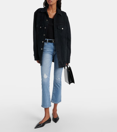 Shop Ag Jodi Mid-rise Cropped Flared Jeans In 8weeks