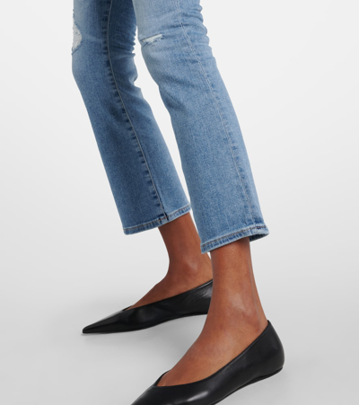 Shop Ag Jodi Mid-rise Cropped Flared Jeans In 8weeks