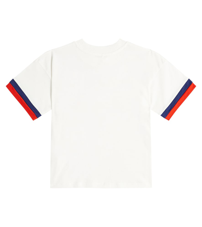 Shop Mini Rodini Super Sporty Cotton Jersey T-shirt In White