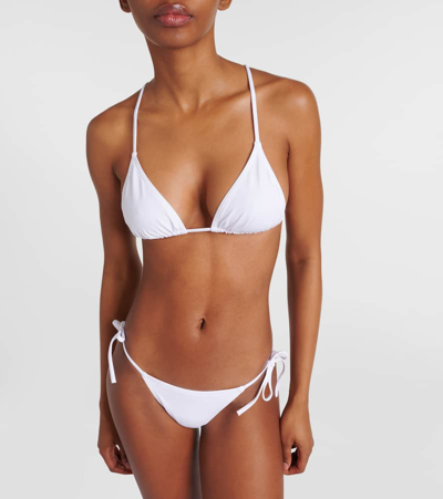 Eres Triangle Tie-bottom Bikini In Blanc