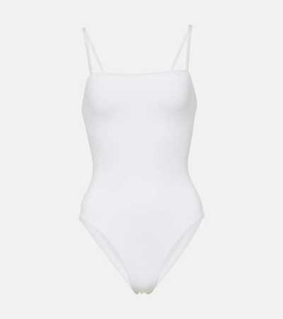 Shop Eres Aquarelle Swimsuit In Blanc