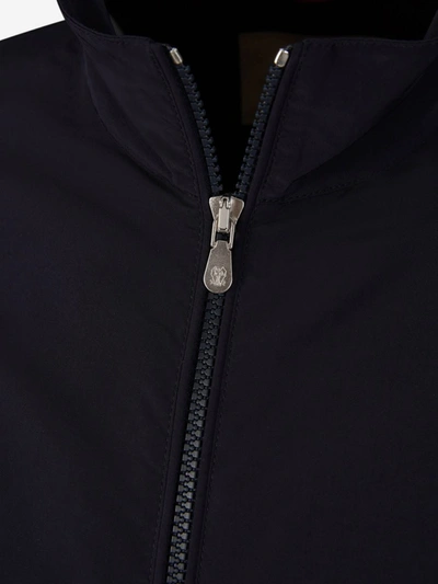Shop Brunello Cucinelli Pockets Technical Jacket In Blau Nit