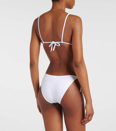 Eres Mouna Triangle Bikini Top In Blanc