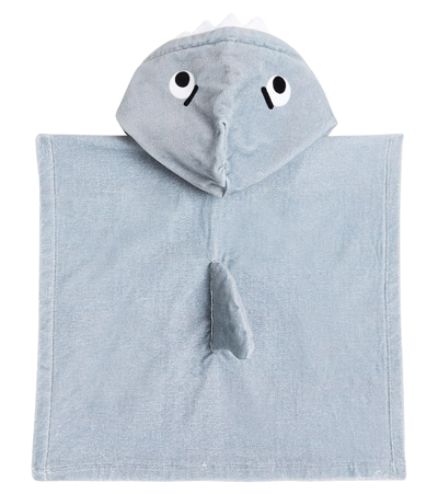 Shop Stella Mccartney Printed Cotton Terry Towel In Grey