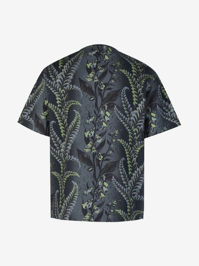 Shop Etro Flower Cotton T-shirt In Gris Fosc