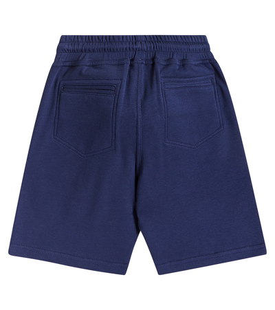 Shop Brunello Cucinelli Cotton-blend Bermuda Shorts In Blu Prussia