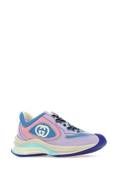 Shop Gucci Sneakers In Multicoloured
