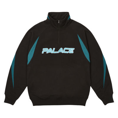 Pre-owned Palace Isn't It 1/4 Zip 'black'