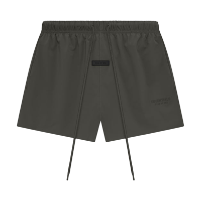 Pre-owned Essentials Fear Of God  Nylon Running Short 'ink' In Black