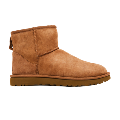 Pre-owned Ugg Wmns Classic Mini Ii Boot 'chestnut' In Brown