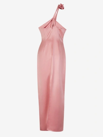 Shop Magda Butrym Pink Maxi Dress In Rosa Envellit