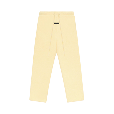 Pre-owned Essentials Fear Of God  Polar Fleece Pant 'garden Yellow'