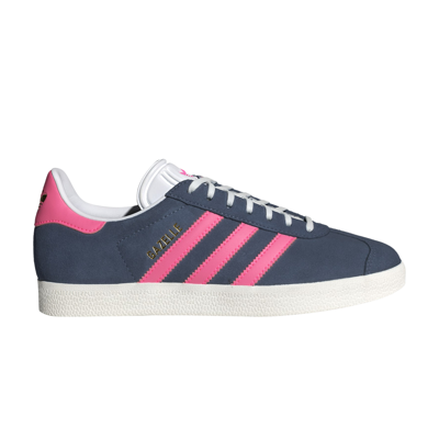 Pre-owned Adidas Originals Wmns Gazelle 'preloved Ink Lucid Pink' In Blue