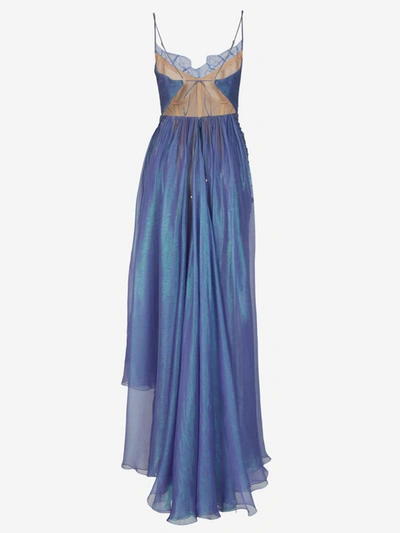 Shop Maria Lucia Hohan Gracie Maxi Dress In Blau